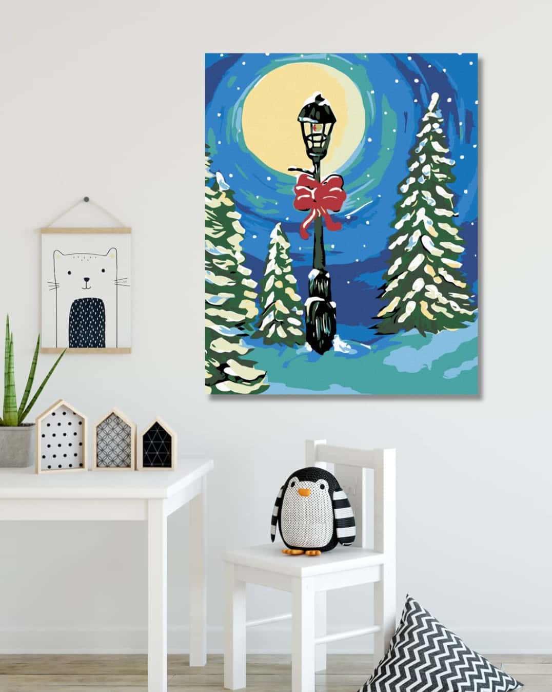 Boże Narodzenie i Zaśnieżone Choinki