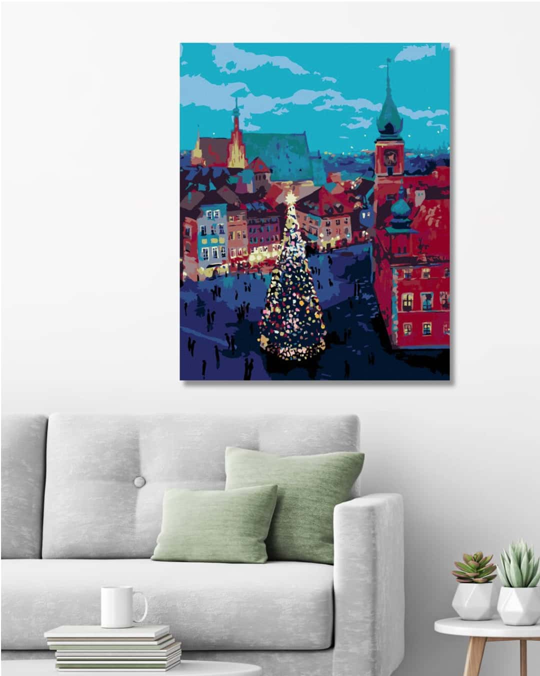 Choinka przed Zamkiem Królewskim w Warszawie